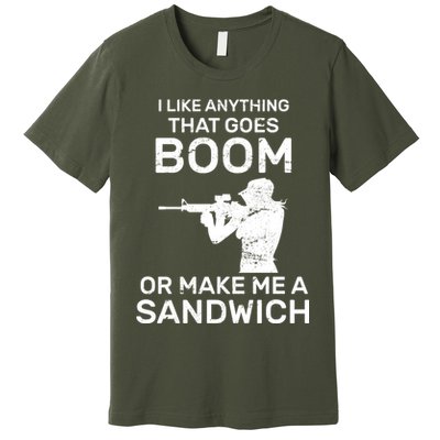 I Like Anything That Goes Boom Premium T-Shirt