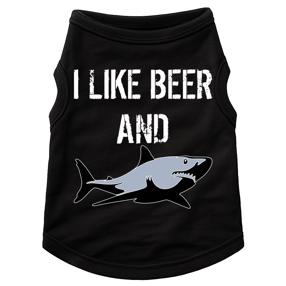I Like Beer And Sharks Doggie Tank