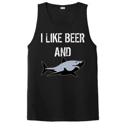 I Like Beer And Sharks PosiCharge Competitor Tank