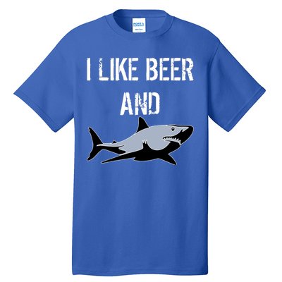 I Like Beer And Sharks Tall T-Shirt