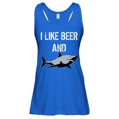 I Like Beer And Sharks Ladies Essential Flowy Tank