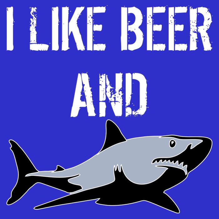 I Like Beer And Sharks Baby Bodysuit