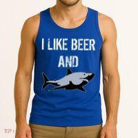 I Like Beer And Sharks Tank Top