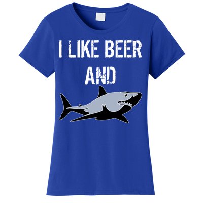 I Like Beer And Sharks Women's T-Shirt