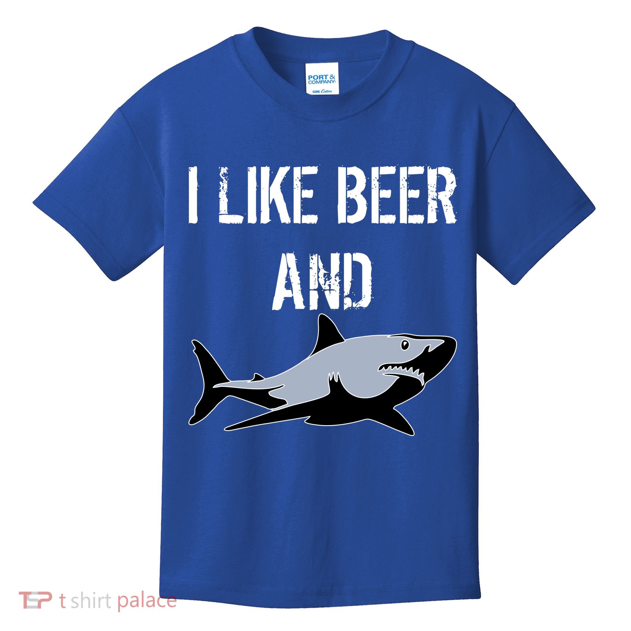 I Like Beer And Sharks Kids T-Shirt