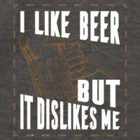 I Like Beer But It Dislikes Me Vector Backpack