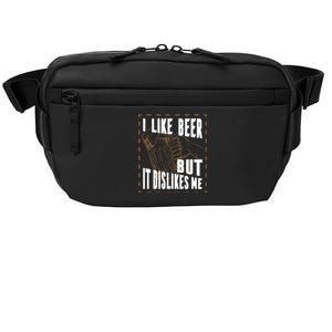 I Like Beer But It Dislikes Me Crossbody Pack