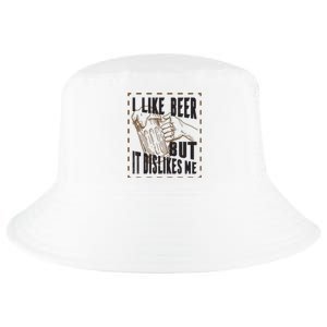 I Like Beer But It Dislikes Me Cool Comfort Performance Bucket Hat