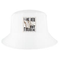 I Like Beer But It Dislikes Me Cool Comfort Performance Bucket Hat