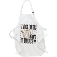 I Like Beer But It Dislikes Me Apron
