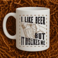 I Like Beer But It Dislikes Me Mug