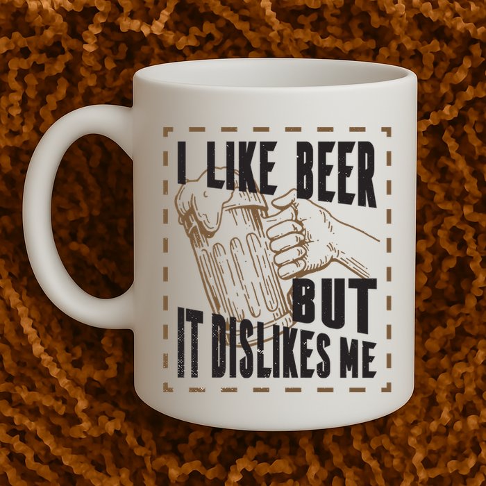 I Like Beer But It Dislikes Me Mug