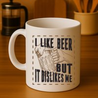 I Like Beer But It Dislikes Me Mug