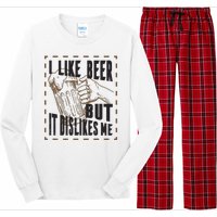 I Like Beer But It Dislikes Me Long Sleeve Pajama Set