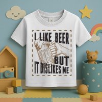 I Like Beer But It Dislikes Me Toddler T-Shirt