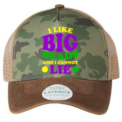 I Like Big Beads and I Cannot Lie Mardi Gras Legacy Tie Dye Trucker Hat