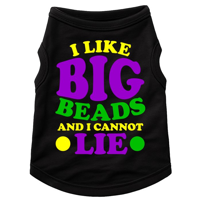 I Like Big Beads and I Cannot Lie Mardi Gras Doggie Tank