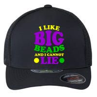 I Like Big Beads and I Cannot Lie Mardi Gras Flexfit Unipanel Trucker Cap