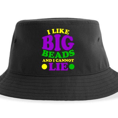 I Like Big Beads and I Cannot Lie Mardi Gras Sustainable Bucket Hat