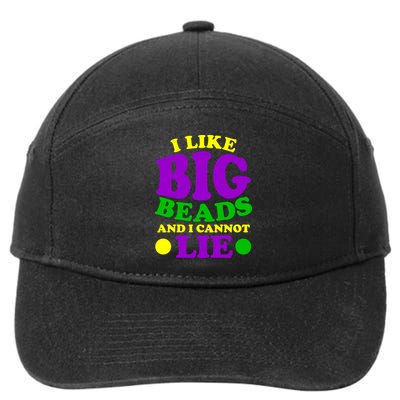 I Like Big Beads and I Cannot Lie Mardi Gras 7-Panel Snapback Hat