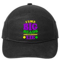 I Like Big Beads and I Cannot Lie Mardi Gras 7-Panel Snapback Hat