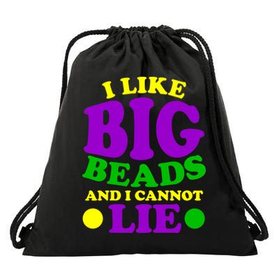 I Like Big Beads and I Cannot Lie Mardi Gras Drawstring Bag