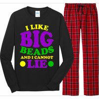 I Like Big Beads and I Cannot Lie Mardi Gras Long Sleeve Pajama Set