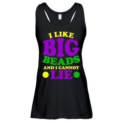 I Like Big Beads and I Cannot Lie Mardi Gras Ladies Essential Flowy Tank