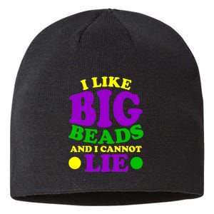 I Like Big Beads and I Cannot Lie Mardi Gras Sustainable Beanie