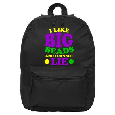 I Like Big Beads and I Cannot Lie Mardi Gras 16 in Basic Backpack