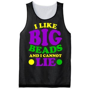 I Like Big Beads and I Cannot Lie Mardi Gras Mesh Reversible Basketball Jersey Tank