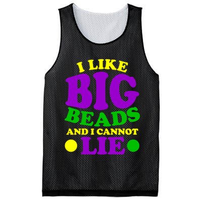 I Like Big Beads and I Cannot Lie Mardi Gras Mesh Reversible Basketball Jersey Tank
