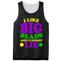 I Like Big Beads and I Cannot Lie Mardi Gras Mesh Reversible Basketball Jersey Tank