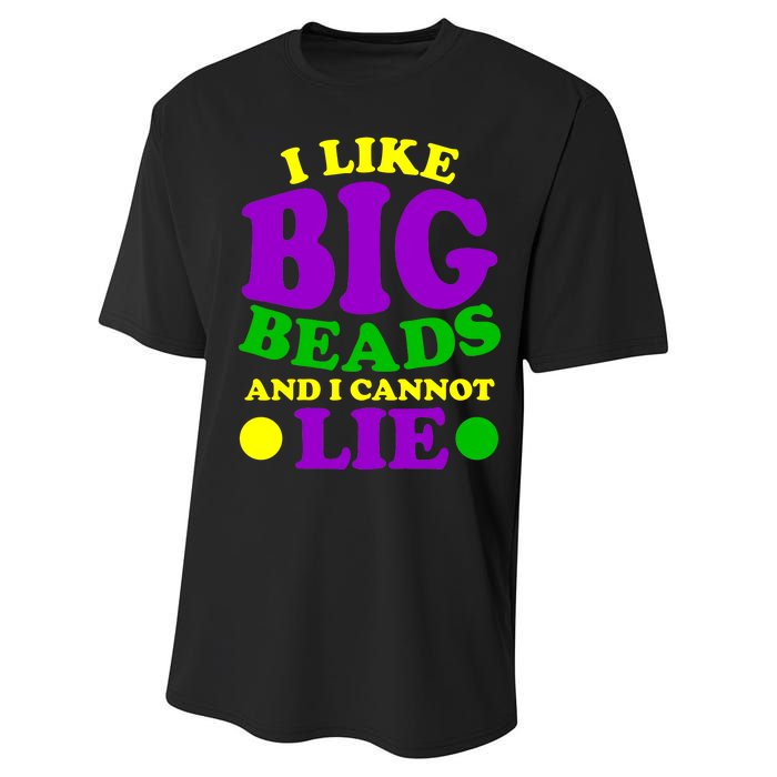 I Like Big Beads and I Cannot Lie Mardi Gras Performance Sprint T-Shirt