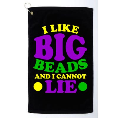 I Like Big Beads and I Cannot Lie Mardi Gras Golf Towel