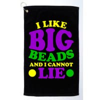 I Like Big Beads and I Cannot Lie Mardi Gras Golf Towel