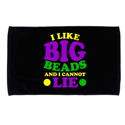 I Like Big Beads and I Cannot Lie Mardi Gras Microfiber Hand Towel