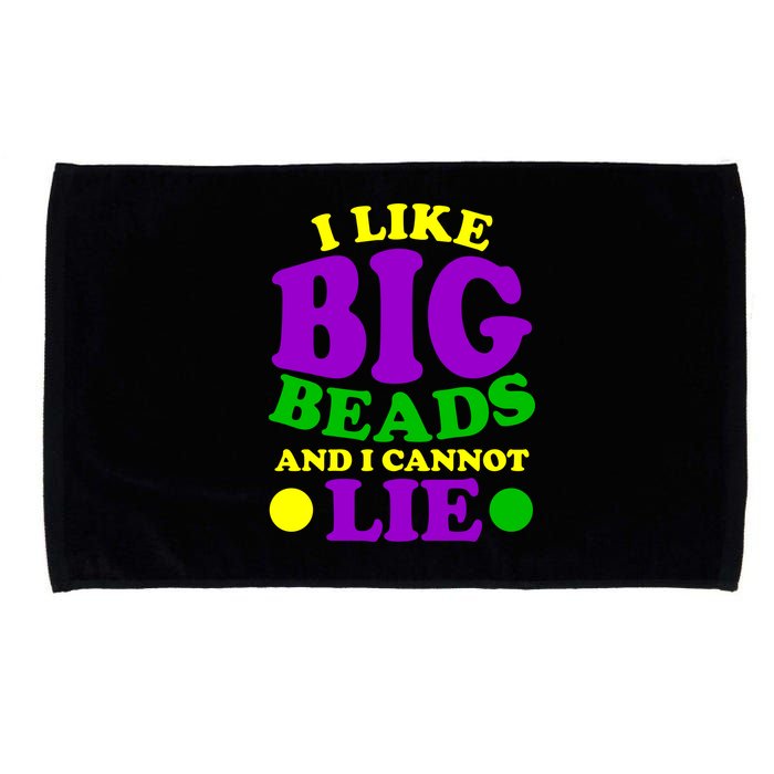 I Like Big Beads and I Cannot Lie Mardi Gras Microfiber Hand Towel
