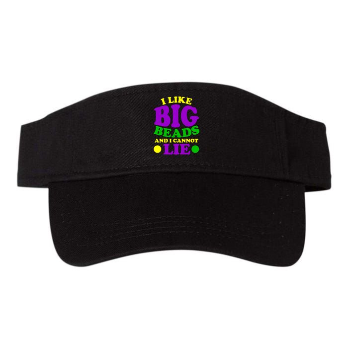 I Like Big Beads and I Cannot Lie Mardi Gras Valucap Bio-Washed Visor