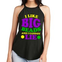 I Like Big Beads and I Cannot Lie Mardi Gras Women's Perfect Tri Rocker Tank