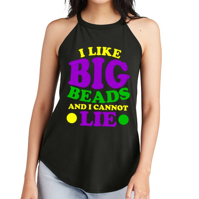 I Like Big Beads and I Cannot Lie Mardi Gras Women's Perfect Tri Rocker Tank
