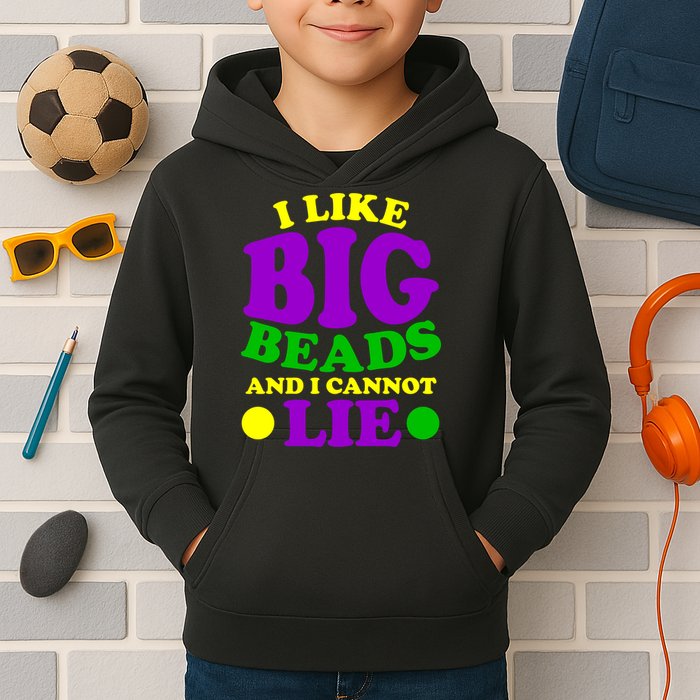 I Like Big Beads and I Cannot Lie Mardi Gras Kids Hoodie