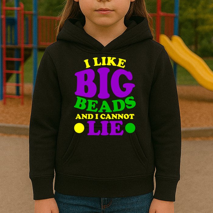I Like Big Beads and I Cannot Lie Mardi Gras Kids Hoodie