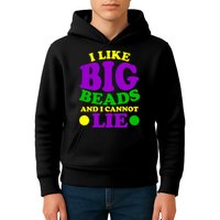 I Like Big Beads and I Cannot Lie Mardi Gras Kids Hoodie