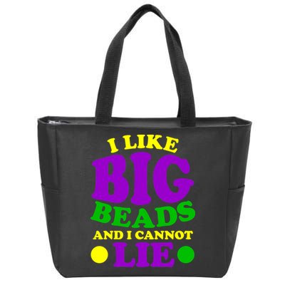 I Like Big Beads and I Cannot Lie Mardi Gras Zip Tote Bag