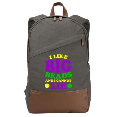 I Like Big Beads and I Cannot Lie Mardi Gras Cotton Canvas Backpack