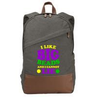 I Like Big Beads and I Cannot Lie Mardi Gras Cotton Canvas Backpack