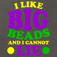 I Like Big Beads and I Cannot Lie Mardi Gras Cotton Canvas Backpack