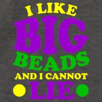 I Like Big Beads and I Cannot Lie Mardi Gras Vector Backpack