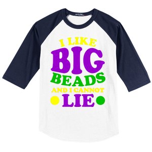 I Like Big Beads and I Cannot Lie Mardi Gras Baseball Sleeve Shirt